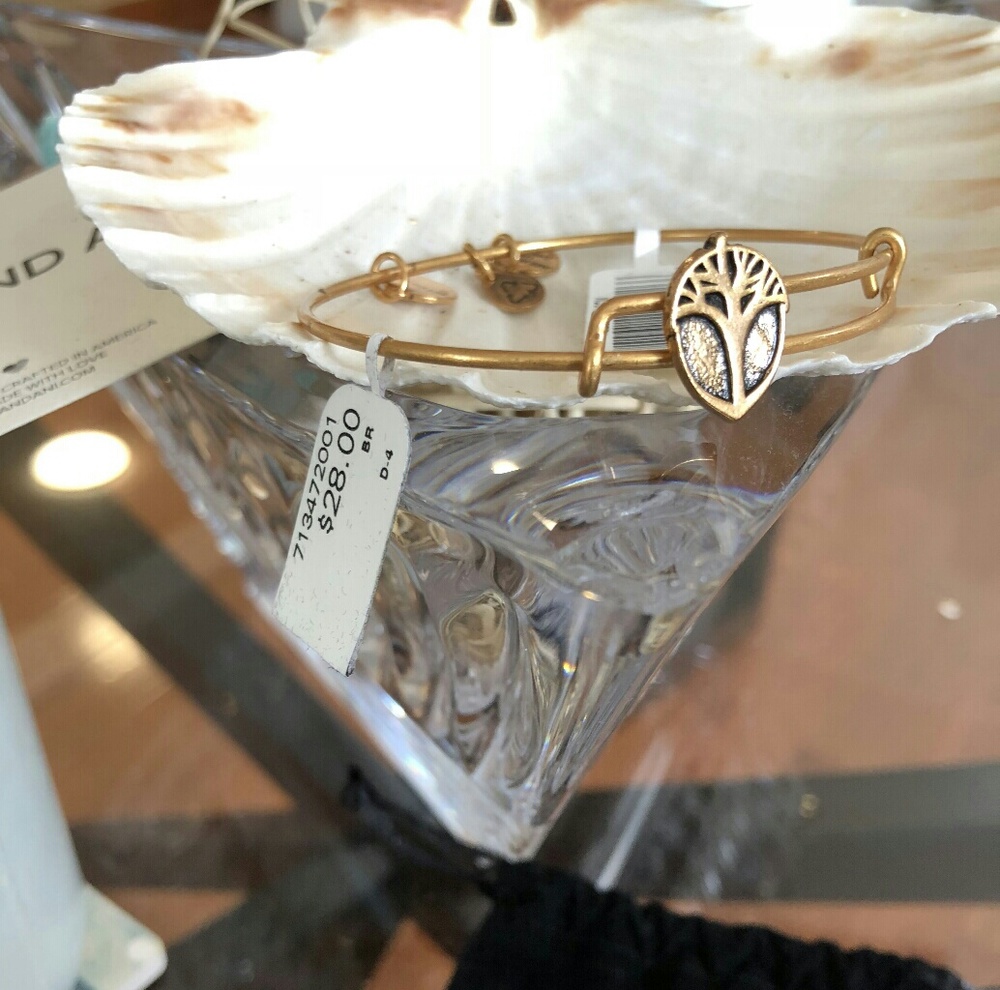 Alex and Ani "Tree of Life" Rafaellian Gold Bangle - Picture 3 of 4